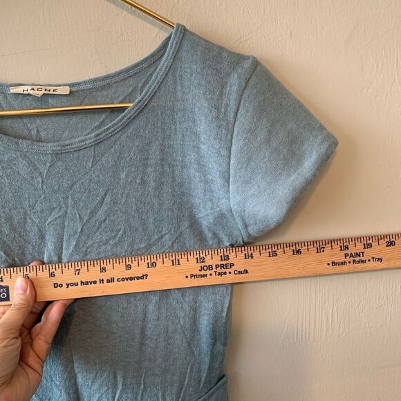 Hache blue alpaca wool blend top size 38 - Picture 5 of 8